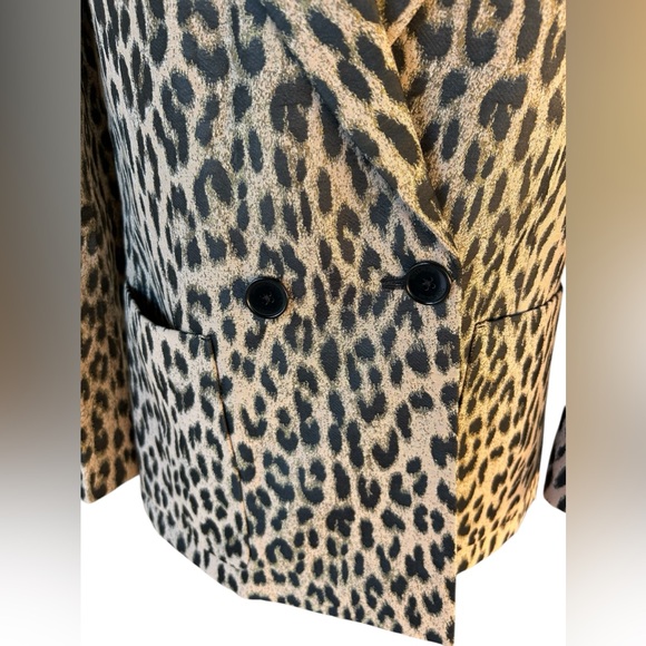 Zadig & Voltaire Leopard Print Blazer Size 36 women’s 10 - Picture 5 of 10